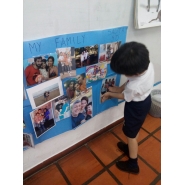 Trabajitos sobre la familia en Ingles con Salita de 5 años